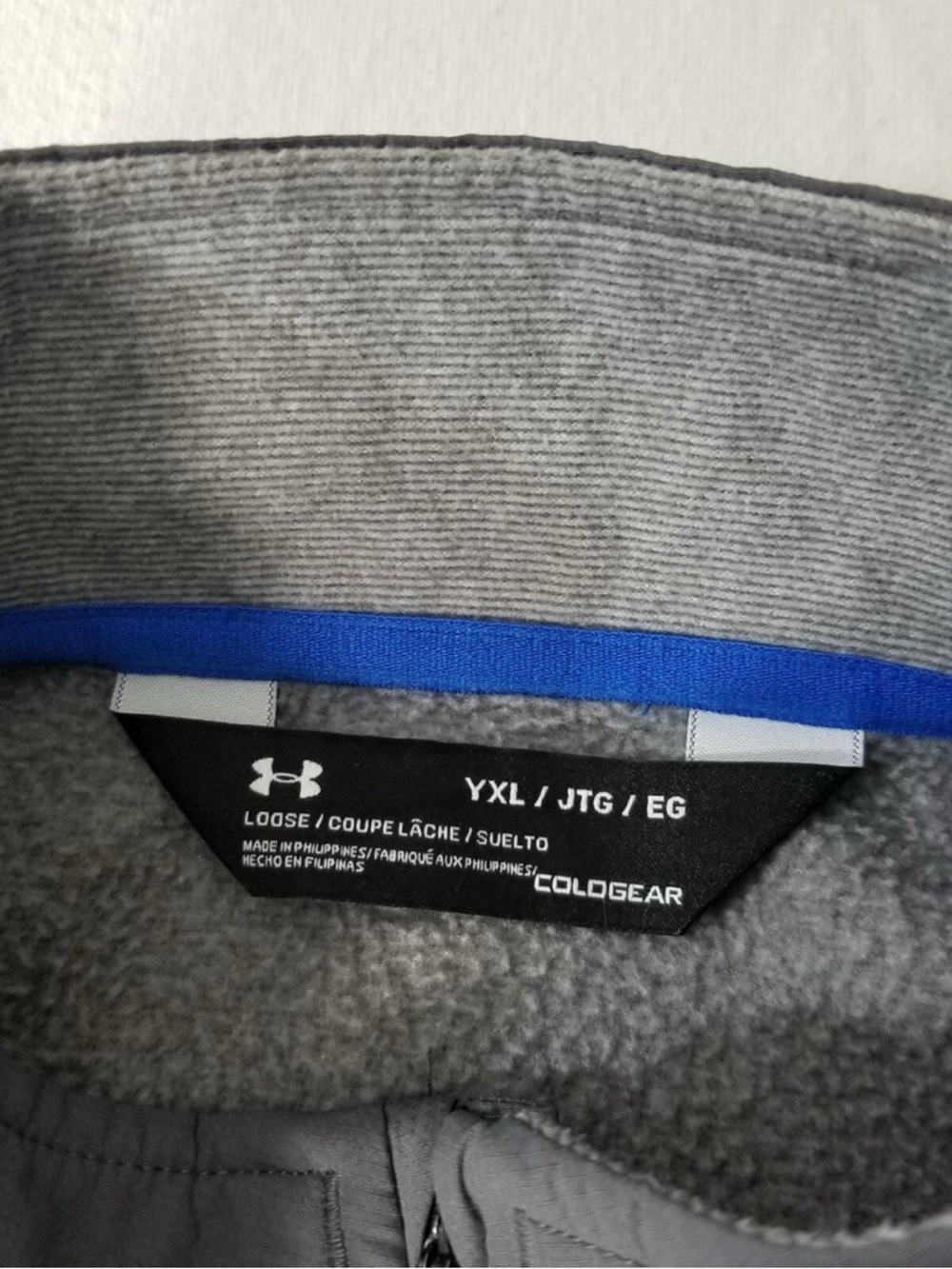 Under Armour Youth Gray Half-Zip Pullover Jacket XL - Picture 4 of 4